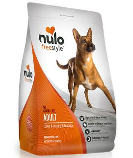 Nulo FreeStyle Grain Free Adult Turkey & Sweet Potato Recipe 11# For Sale