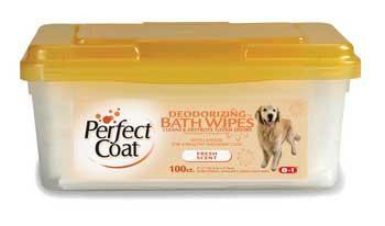 8in1 Perfect Coat Bath Wipes Deodorizing Dog 100pk For Sale