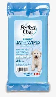 8in1 Puppy Bath Wipes 24 Count Online now