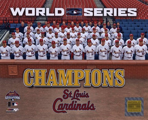 2006 - Cardinals World Series Champions Team Photo For Discount