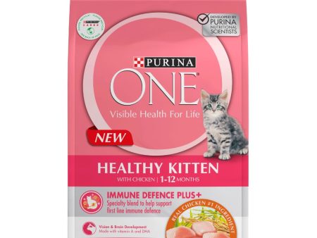 10% OFF BUNDLE DEAL : Purina One Healthy Kitten Chicken Dry Cat Food 1.2kg Online Sale