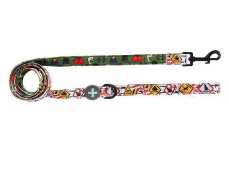 Moo+Twig Barbed Bells Two-Faced Neoprene Handle Dog Leash Online now