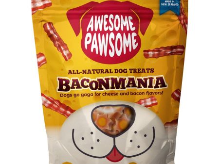 4 FOR $14: Awesome Pawsome Baconmania Grain-Free Dog Treats 3oz Online now