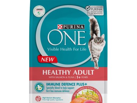 10% OFF BUNDLE DEAL : Purina One Healthy Adult Salmon & Tuna Dry Cat Food 1.2kg For Sale