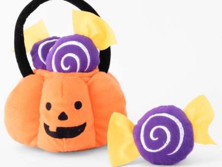 ZippyPaws Zippy Burrow Trick-Or-Treat Basket Dog Toy Hot on Sale