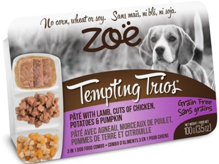 Zoe Tempting Trios Lamb, Chicken, Potatoes & Pumpkin Grain-Free Wet Dog Food 100g Online Sale