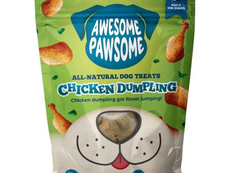 4 FOR $14: Awesome Pawsome Chicken Dumpling Grain-Free Dog Treats 3oz For Cheap