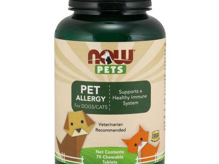 NOW Pets Pet Allergy Chewable Supplements for Cats & Dogs 75ct Discount