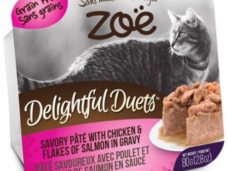 Zoe Delightful Duets Chicken & Salmon in Gravy Grain-Free Wet Cat Food 80g Fashion