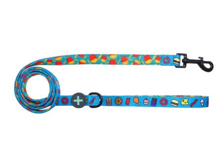 Moo+Twig Snack Attack Two-Faced Neoprene Handle Dog Leash For Sale